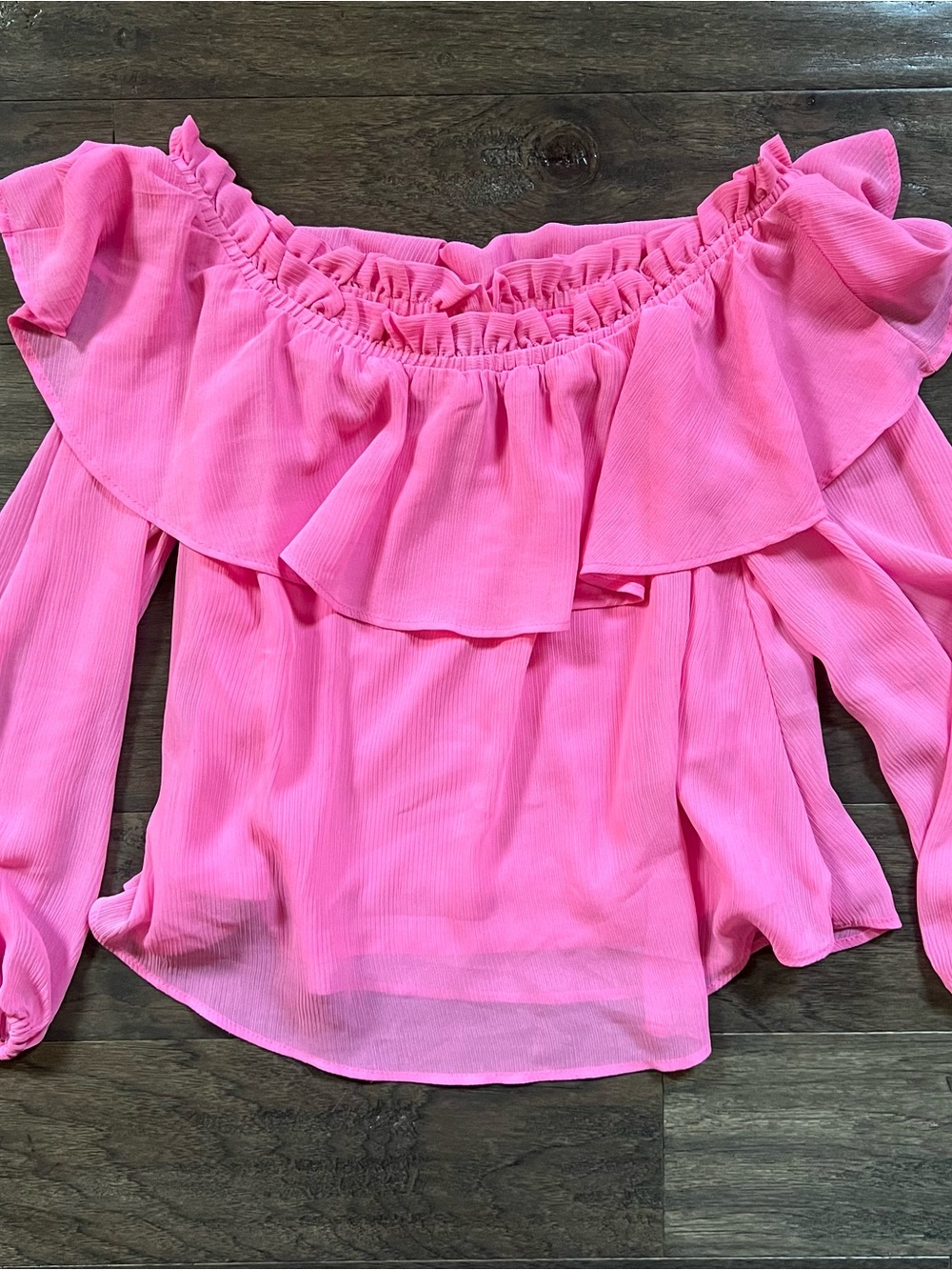 HM Pink Flowy Spring Blouse